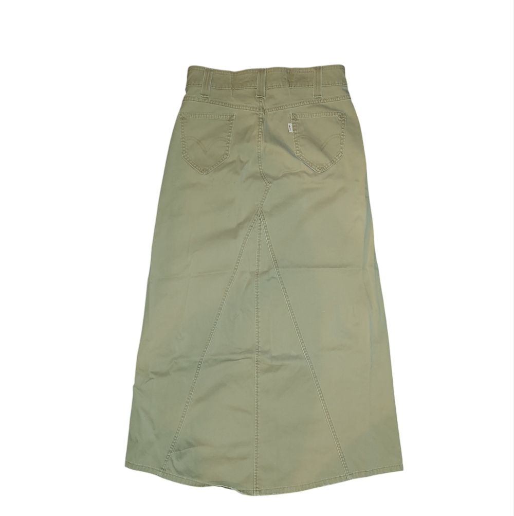 Levi's Y2K Classic Tan Maxi A Line Skirt - Picture 5 of 6